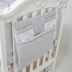 Постільний комплект 7 ел Twins Dolce Loving bear 4075-DLB-10, white/grey, білий/сірий